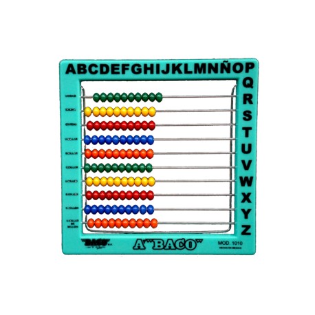 Abaco de plástico mediano — básicos escolares, tarjetas, papelería